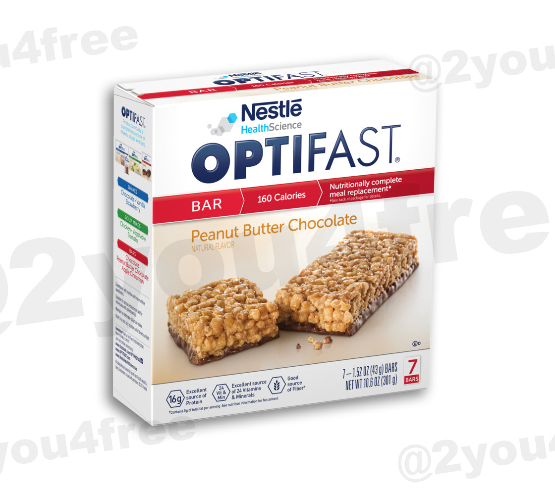 OPTIFAST 800® PEANUT BUTTER CHOCOLATE BARS [1 box 7 servings