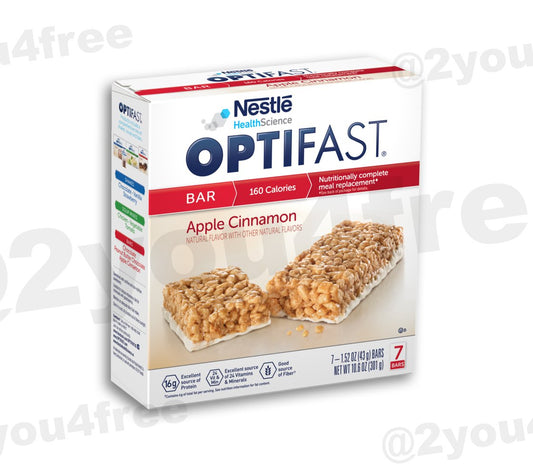 OPTIFAST 800® APPLE CINNAMON BARS [1 case | 84 servings]