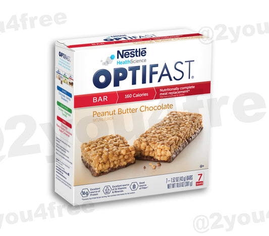 OPTIFAST 800® PEANUT BUTTER CHOCOLATE BARS [1 box | 7 servings]