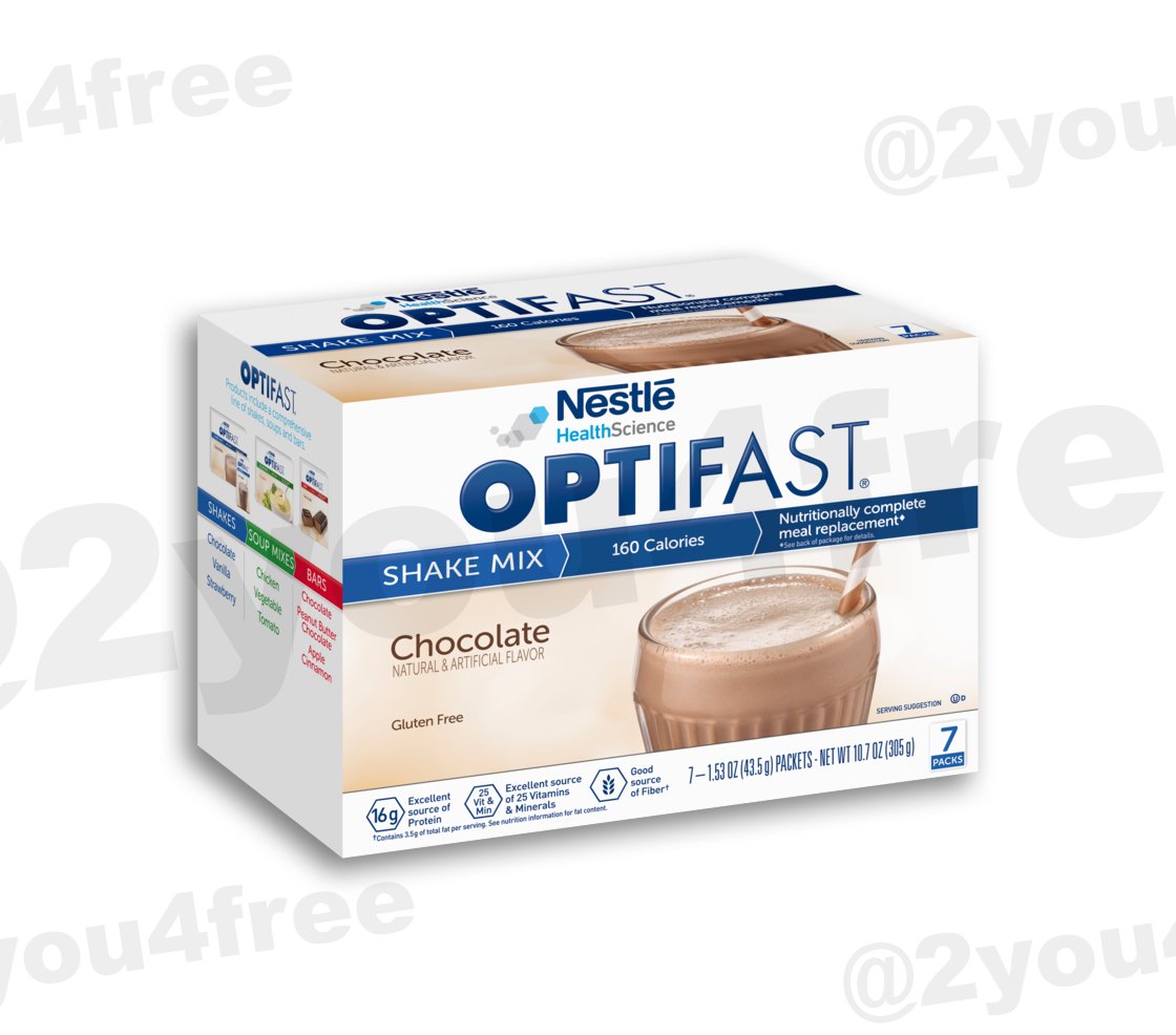 OPTIFAST 800® SHAKE MIX | VARIETY CASE | CHOCOLATE / VANILLA / STRAWBERRY [1 case | 84 servings]