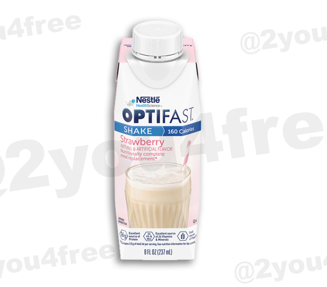 OPTIFAST 800® STRAWBERRY READY TO DRINK SHAKES [1 case | 24 servings]